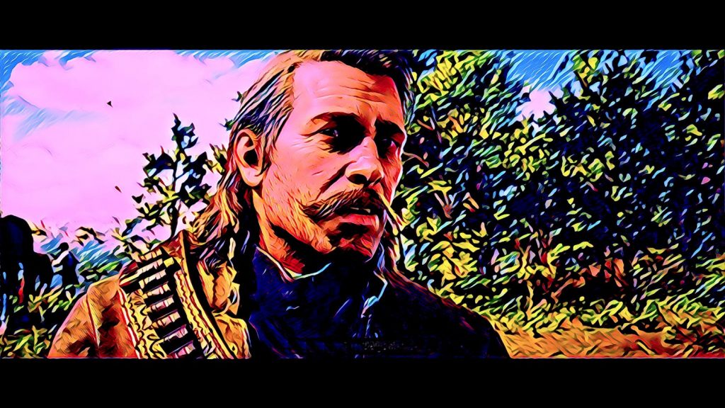 may-i-stand-unshaken-arthur-morgan-red-dead-redemption-2-rdr2-vaporwave
