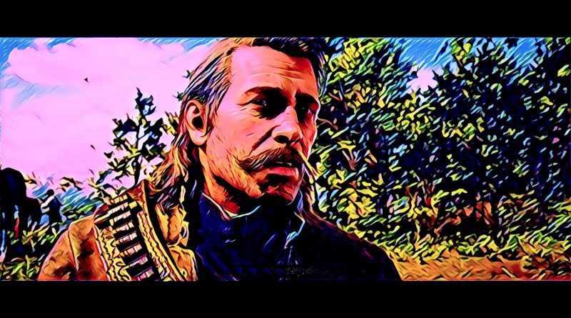 may-i-stand-unshaken-arthur-morgan-red-dead-redemption-2-rdr2-vaporwave